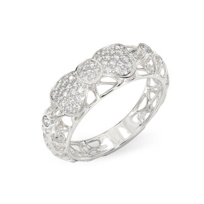 Anillo de Lazo de oro blanco