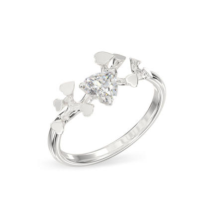 Branch White Gold Ring
