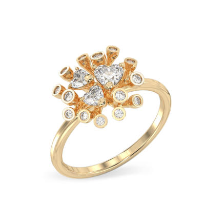 Chrysanthemum Yellow Gold Ring