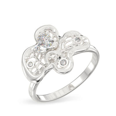 Corylus White Gold Ring