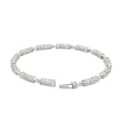 Exquisite Design Bracelet of White Gold