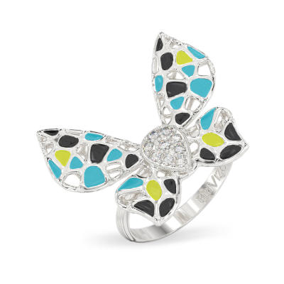 Anillo de Polilla de plata