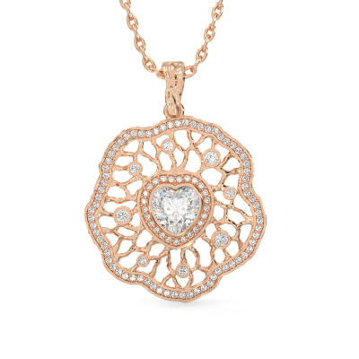 Petunia Rose Gold Pendant