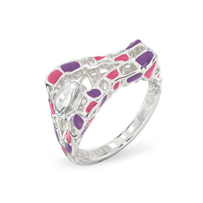 Anillo de Caracola con Piedra de plata