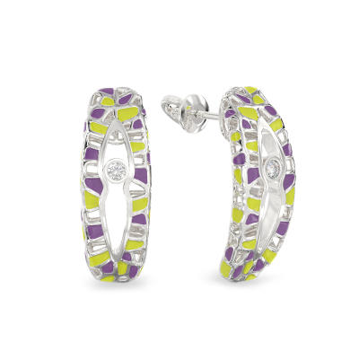 Pendientes con Escote de plata