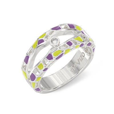 Anillo de plata con Escote