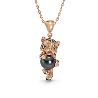 Colgante de Tigre con Perla
