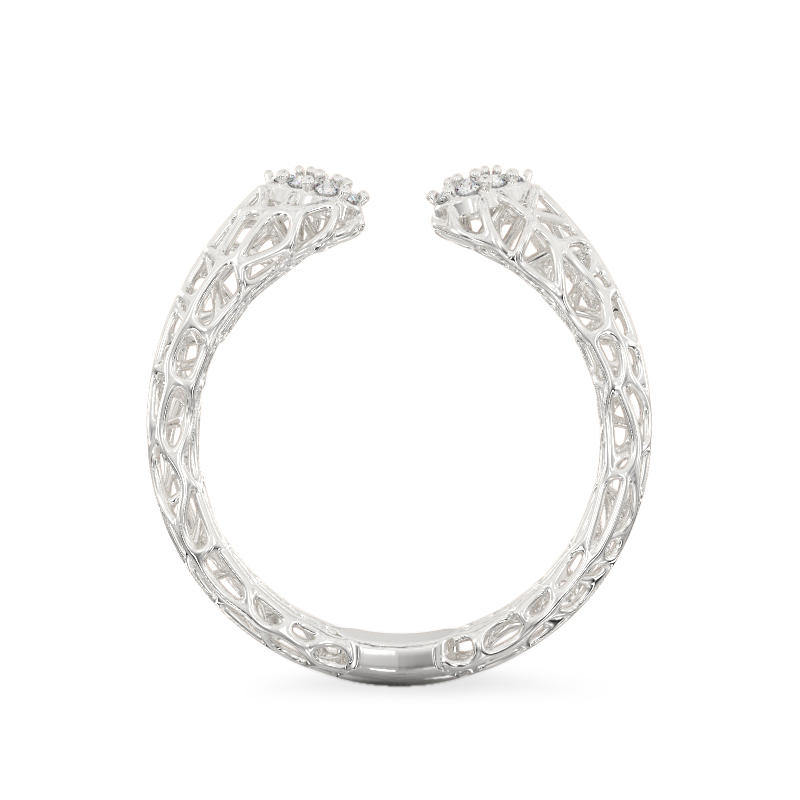 Acropora Coral Ring From White Gold3