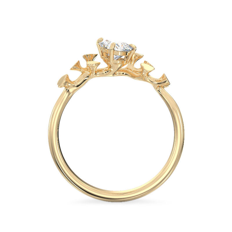 Branch Yellow Gold Ring3