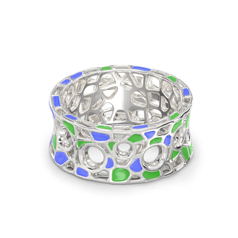 Bubbles Ring From Silver 2