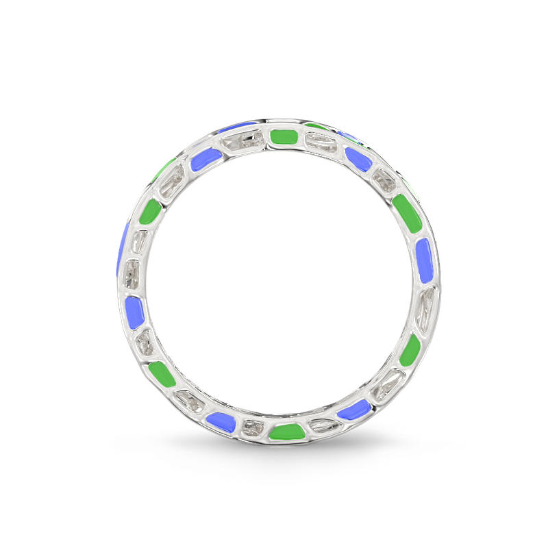 Bubbles Ring from silver with stones 3