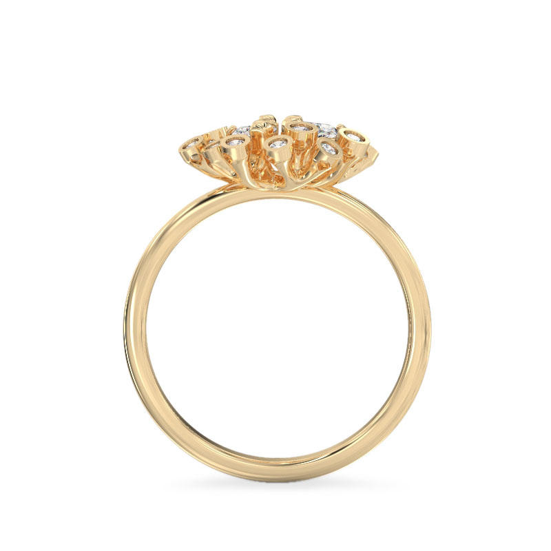 Chrysanthemum Yellow Gold Ring3