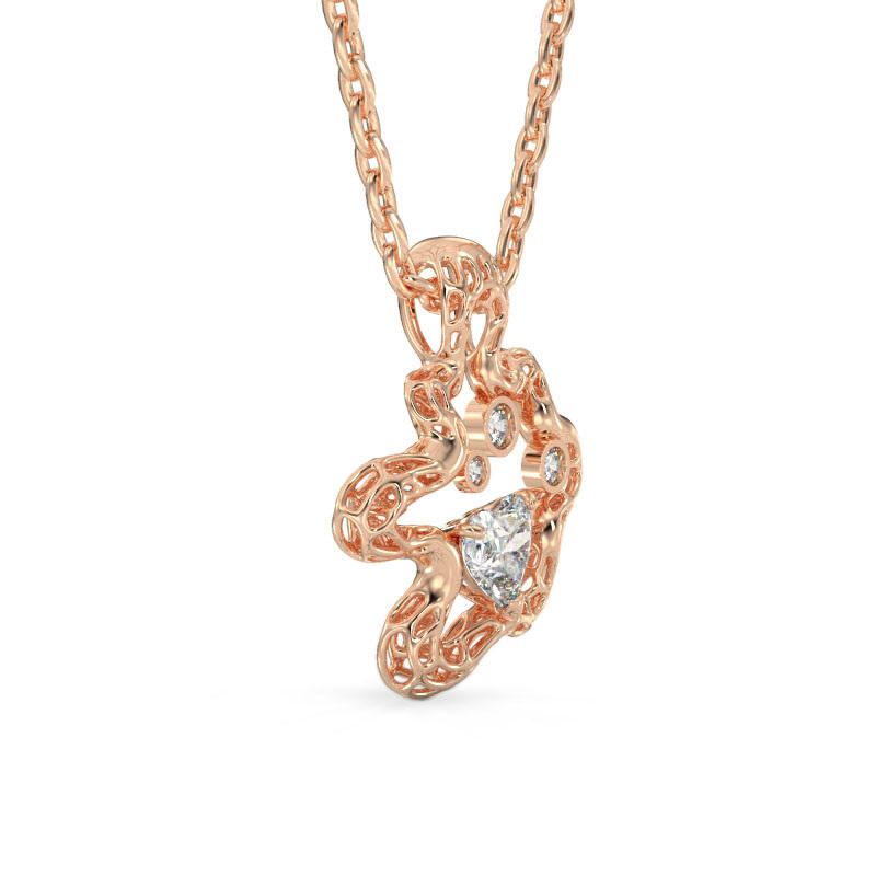 Cloud Rose Gold Pendant2