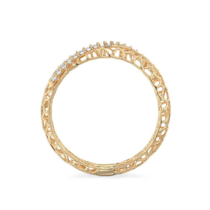 Coral Dream Ring From Yellow Gold3