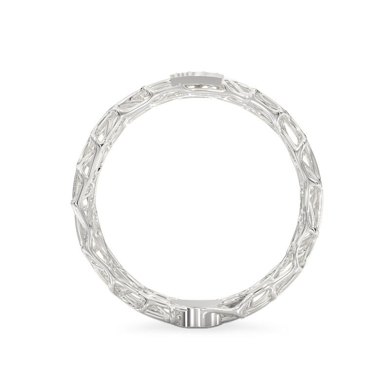 Coral White Gold Ring With Square3