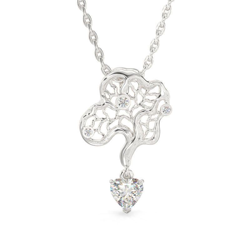 Corylus White Gold Pendant