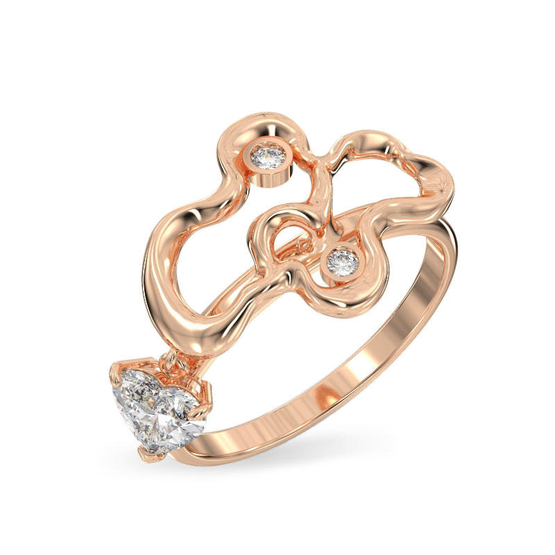 Elegant Branch Rose Gold Ring