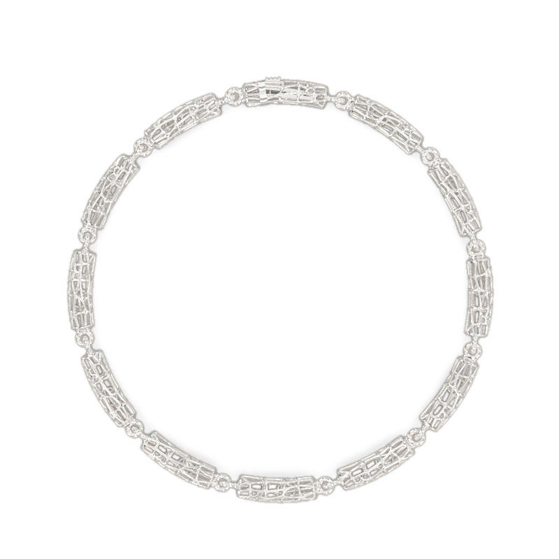 Exquisite Bracelet of White Gold1