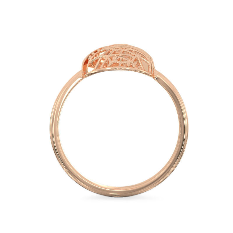 Ficus Leaf rose Gold Ring3