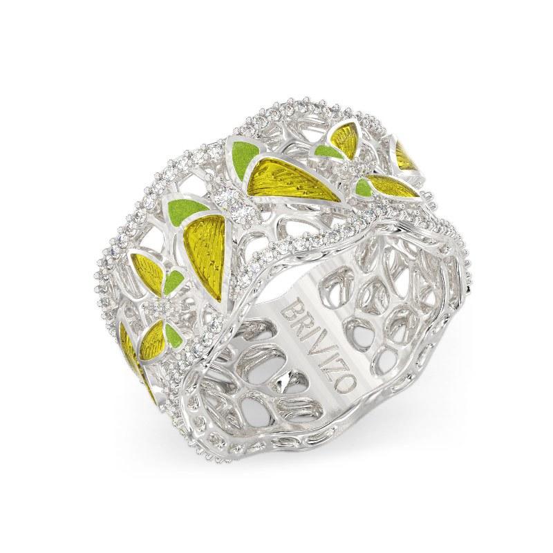 Green Butterfly ring