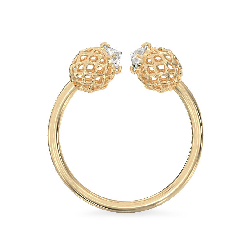 Little Balls Yellow Gold Ring3