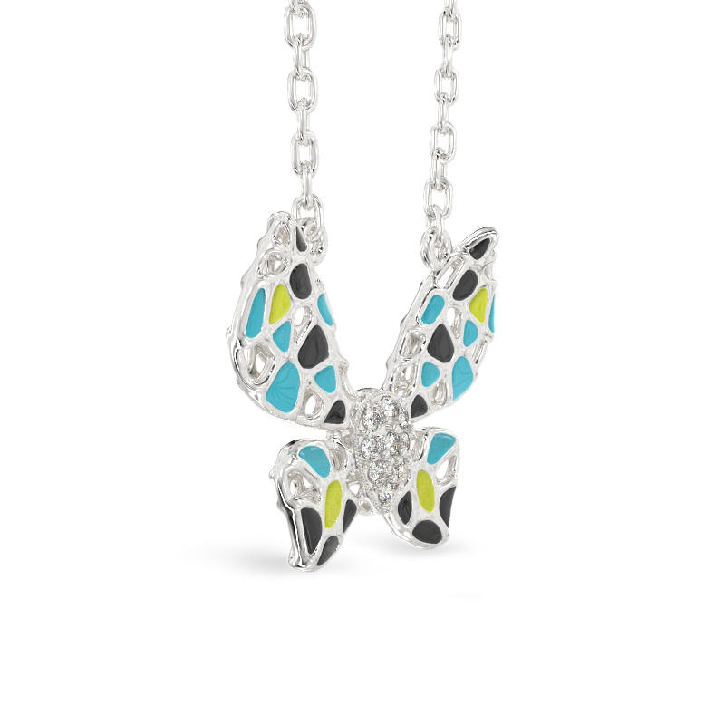 Moth Silver Pendant 2