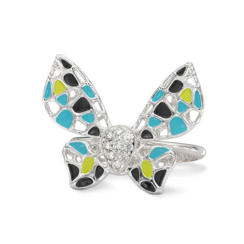 Moth Silver Ring 2