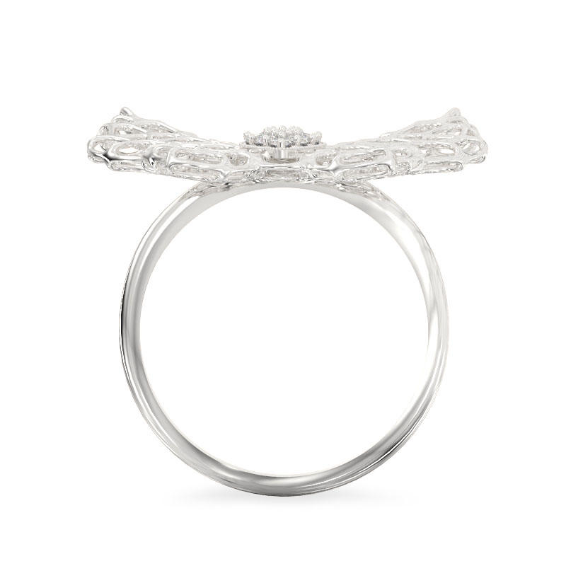 Moth White Gold Ring3