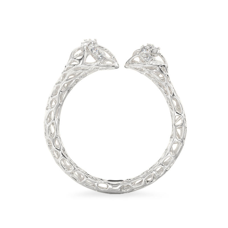 Mystic Coral Ring From White Gold3