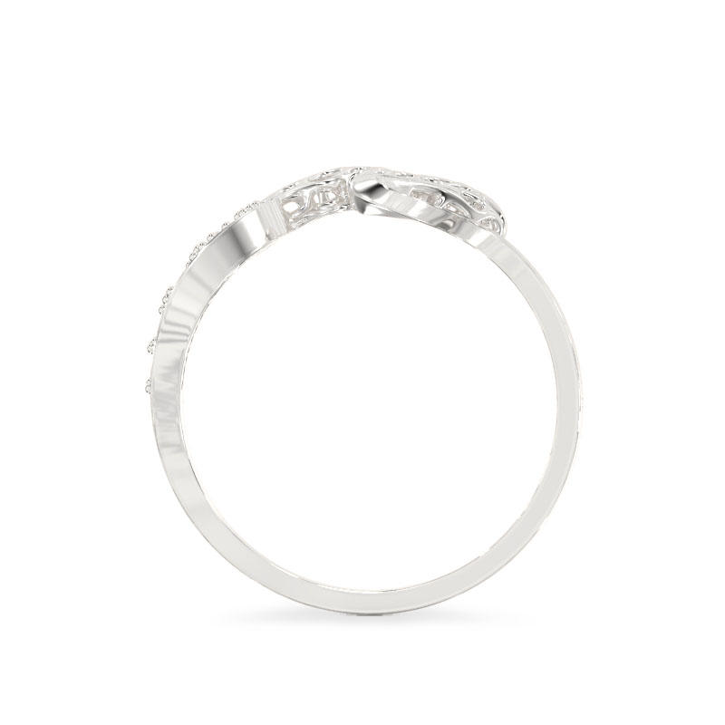 Open Heart white gold Ring3