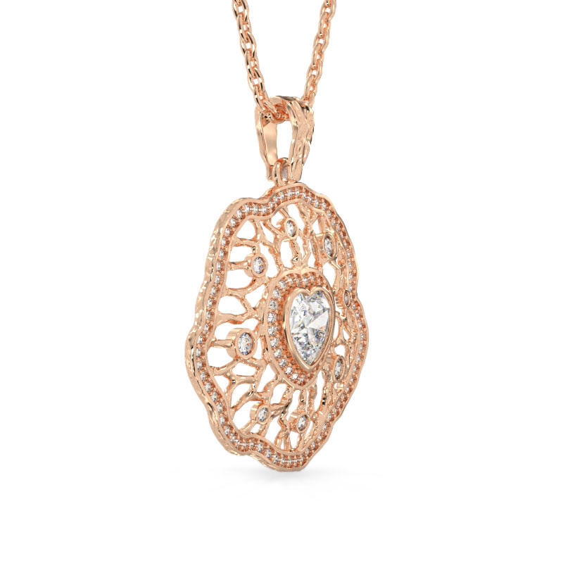 Petunia Rose Gold Pendant2