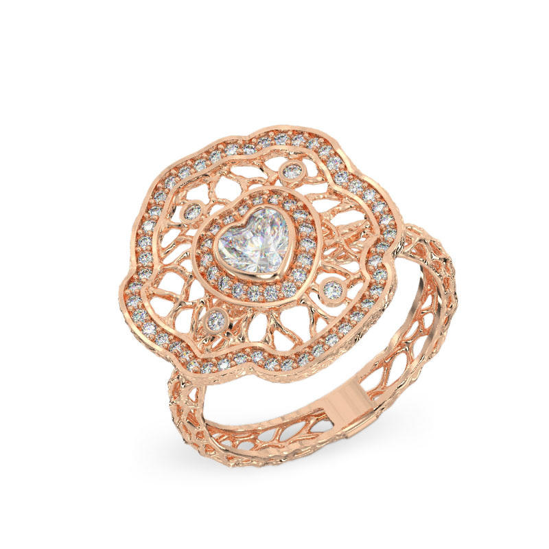 Petunia Rose Gold Ring