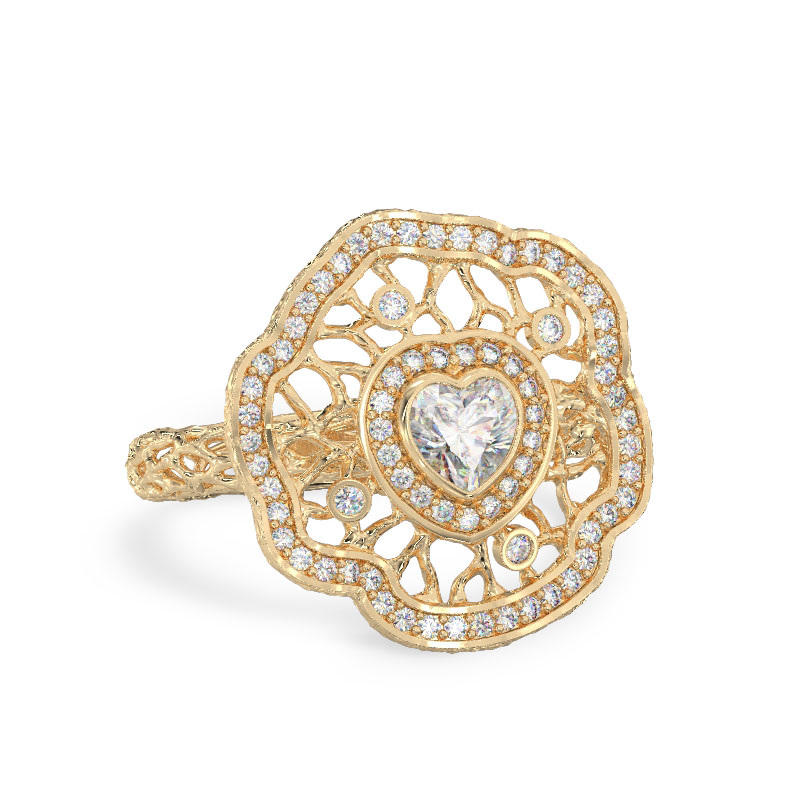 Petunia Yellow Gold Ring2