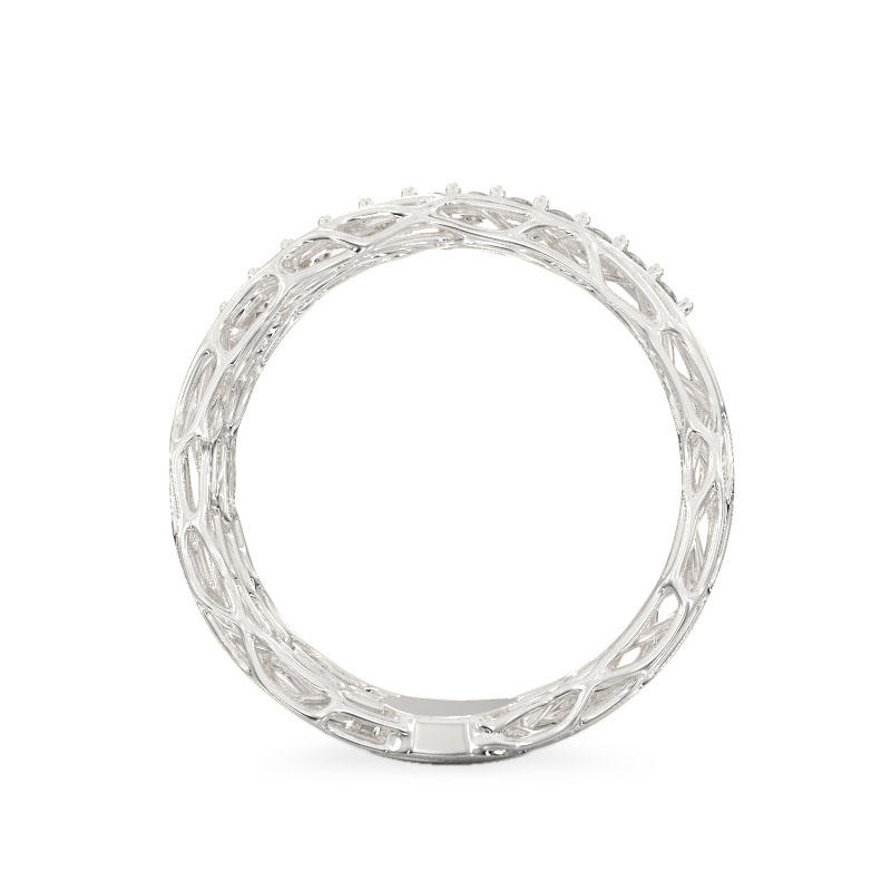 Rigorous Coral Ring From White Gold3