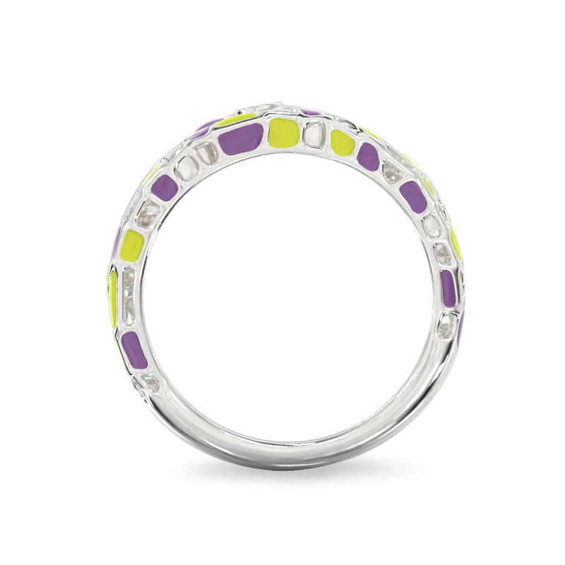 Silver Ring With Cut out 3