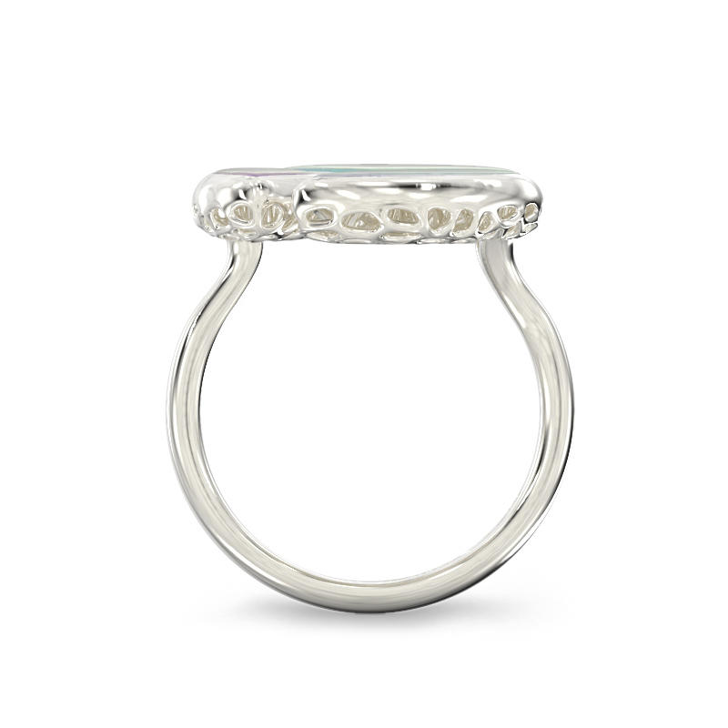 Three Sides Silver Ring 3