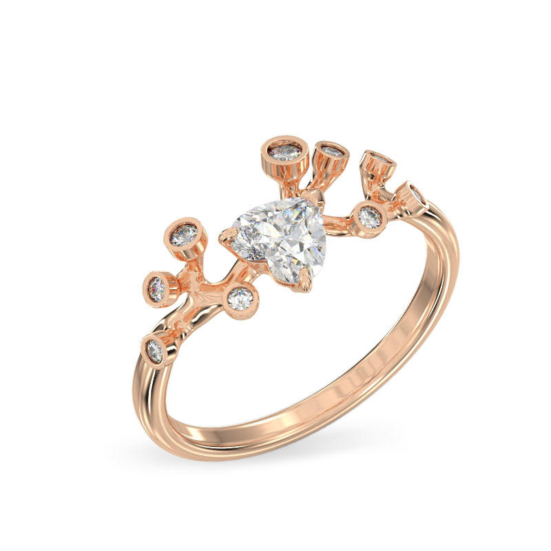 Tree Branch Rose Gold Ring