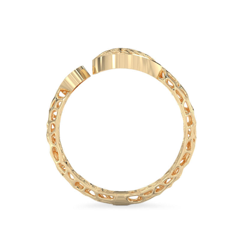 Two hearts yellow gold Ring3