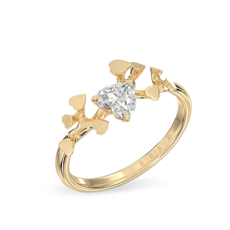 Branch Yellow Gold Ring